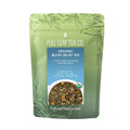 A 2oz bag of Full Leaf Tea Company Organic Bloat Relief Loose Leaf Tea.