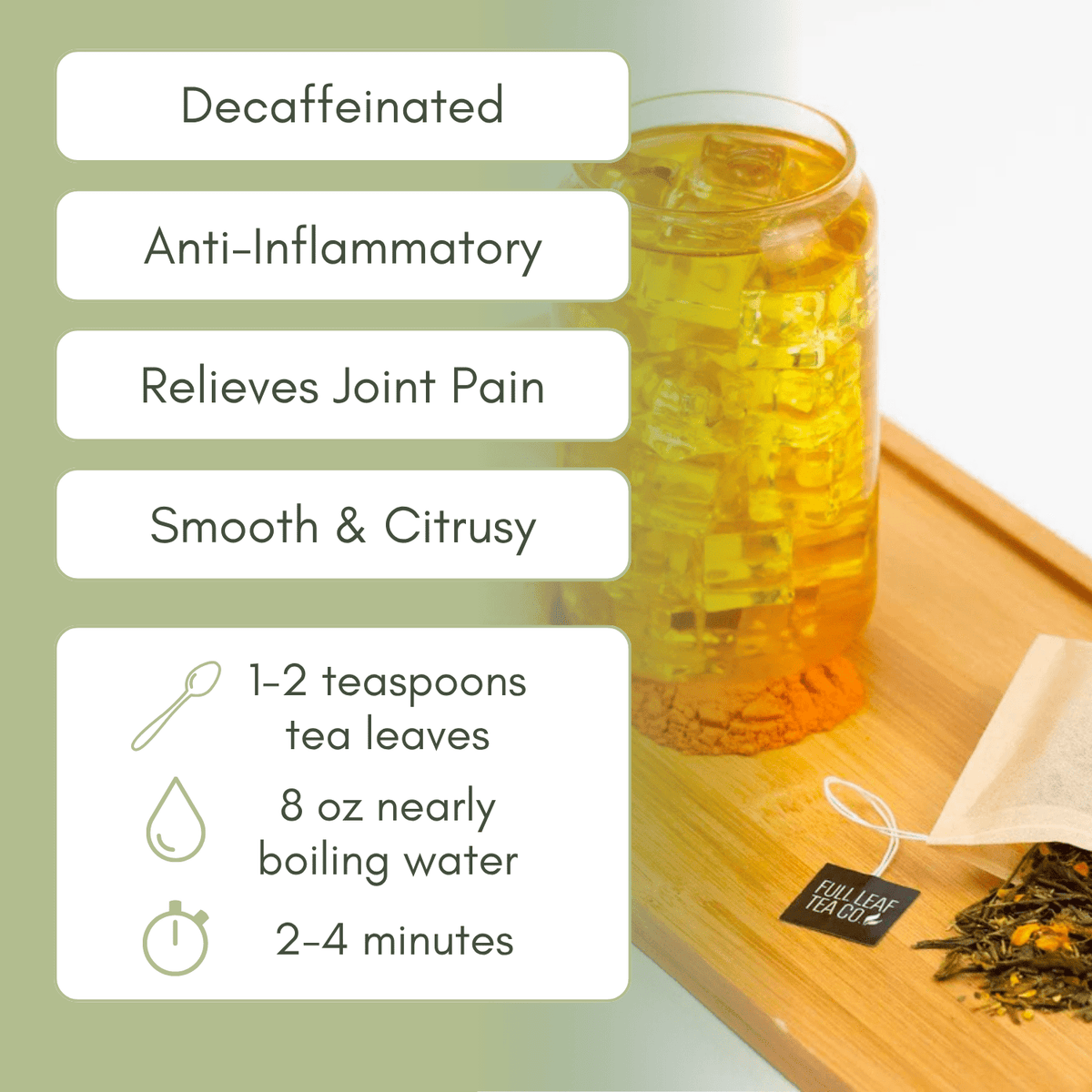 Organic Decaf Joint Health - Loose Leaf Tea - Full Leaf Tea Company