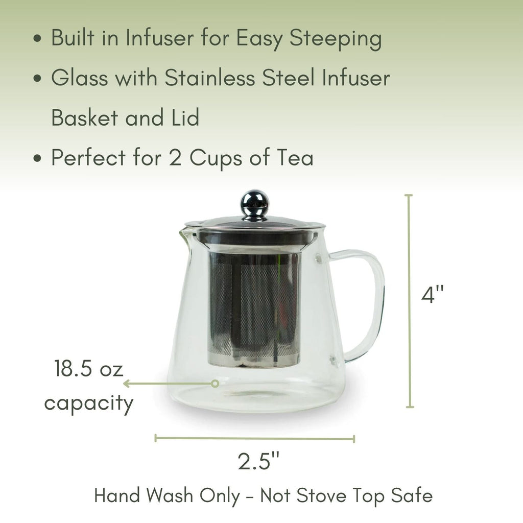 Glass Tea Pot Infuser - Full Leaf Tea Company