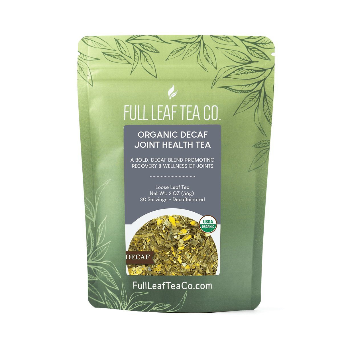 Organic Decaf Joint Health - Loose Leaf Tea - Full Leaf Tea Company