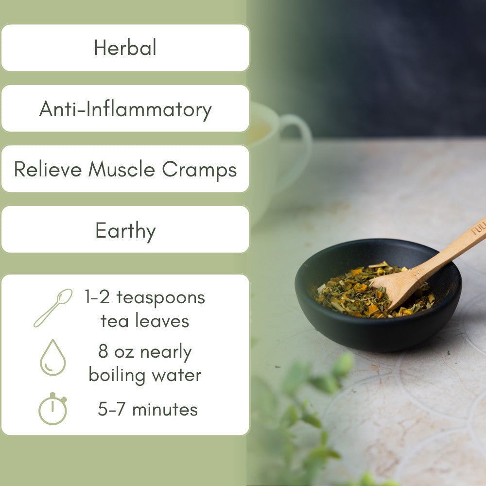 Organic Muscle Cramp Relief - Loose Leaf Tea - Full Leaf Tea Company