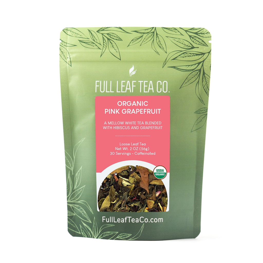 2oz bag of Organic Pink Grapefruit Tea by Full Leaf Tea Company