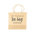 A "My Favorite Tea Bag" Tote Bag by Full Leaf Tea Company.