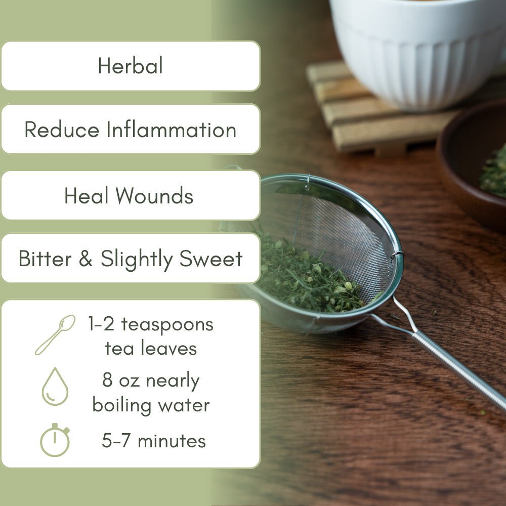 Organic Yarrow - Loose Leaf Tea - Full Leaf Tea Company