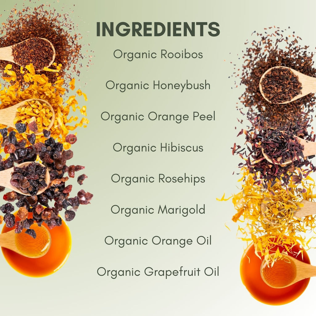 Organic Blood Orange Rooibos - Loose Leaf Tea - Full Leaf Tea Company - 1/2 lb Bulk Bag (approx. 120 servings)