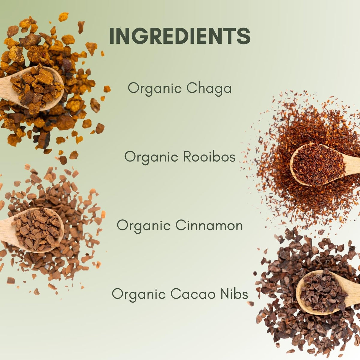 Organic Chaga Mushroom Tea - Loose Leaf Tea - Full Leaf Tea Company - Ingredients on Page