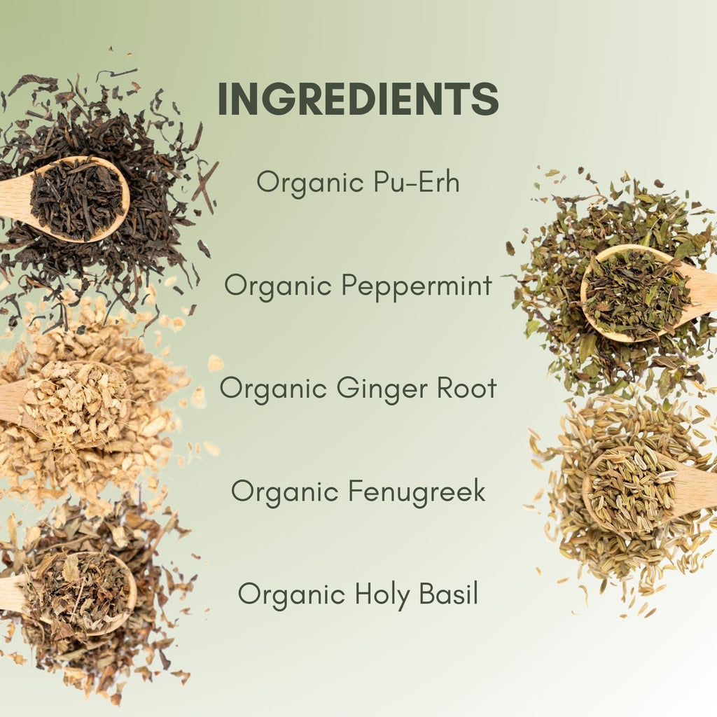 An Ingredient list for Organic Cholesterol Control Tea.