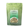 A 2oz bag of Full Leaf Tea Company Organic Constipation Relief Loose Leaf Tea.
