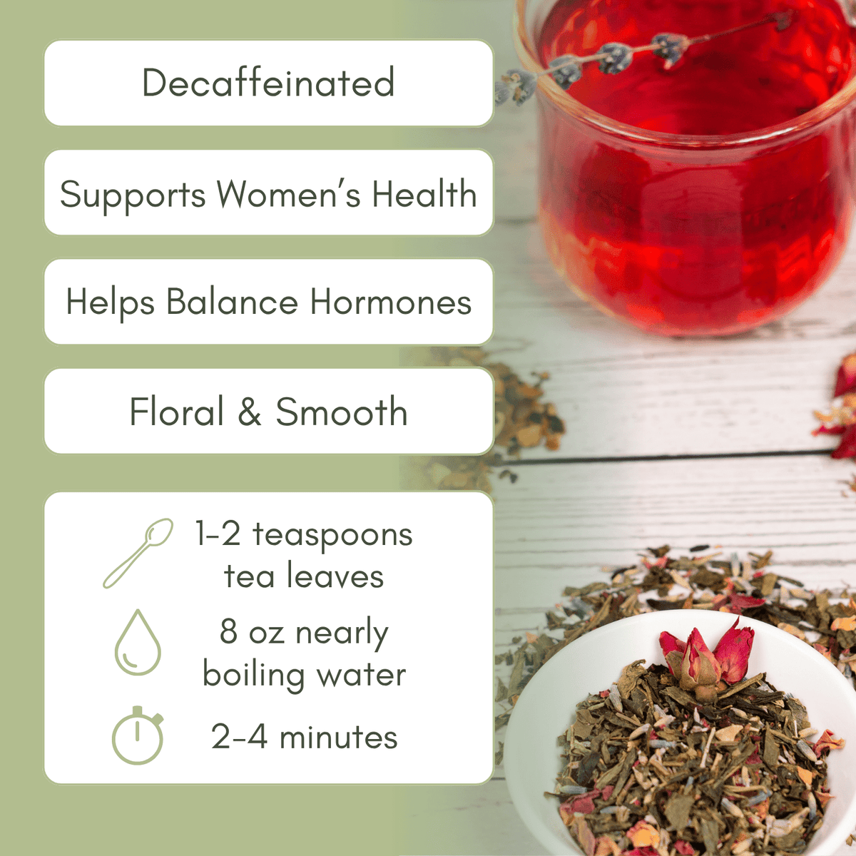 Organic Decaf Pink Tea - Loose Leaf Tea - Full Leaf Tea Company