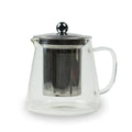 A Full Leaf Glass Infuser Teapot.