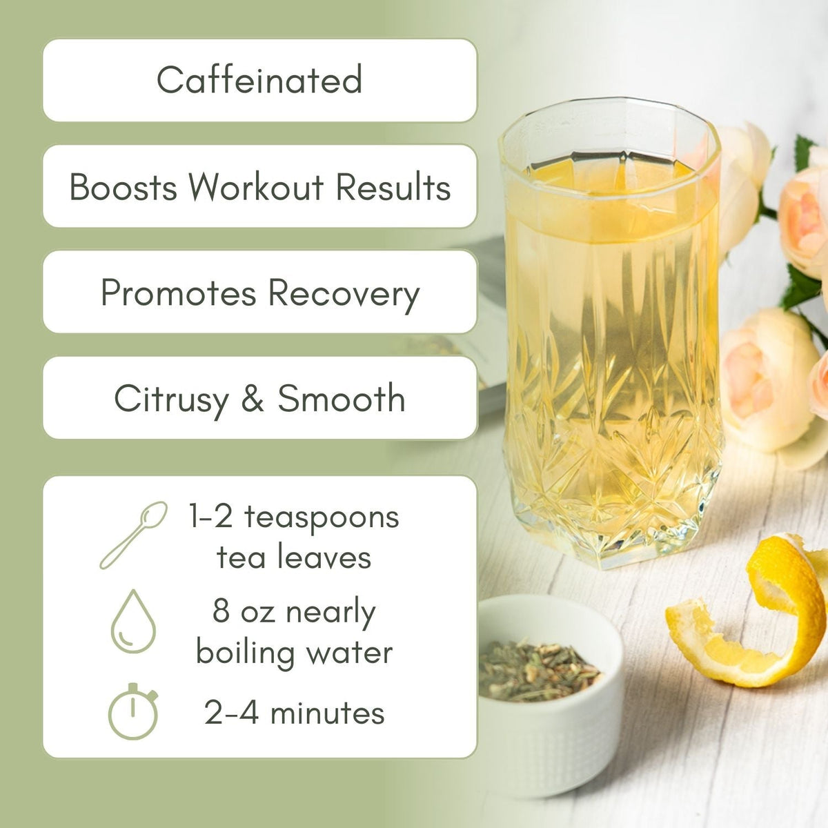 An Infographic description for Organic Live Fit Tea.