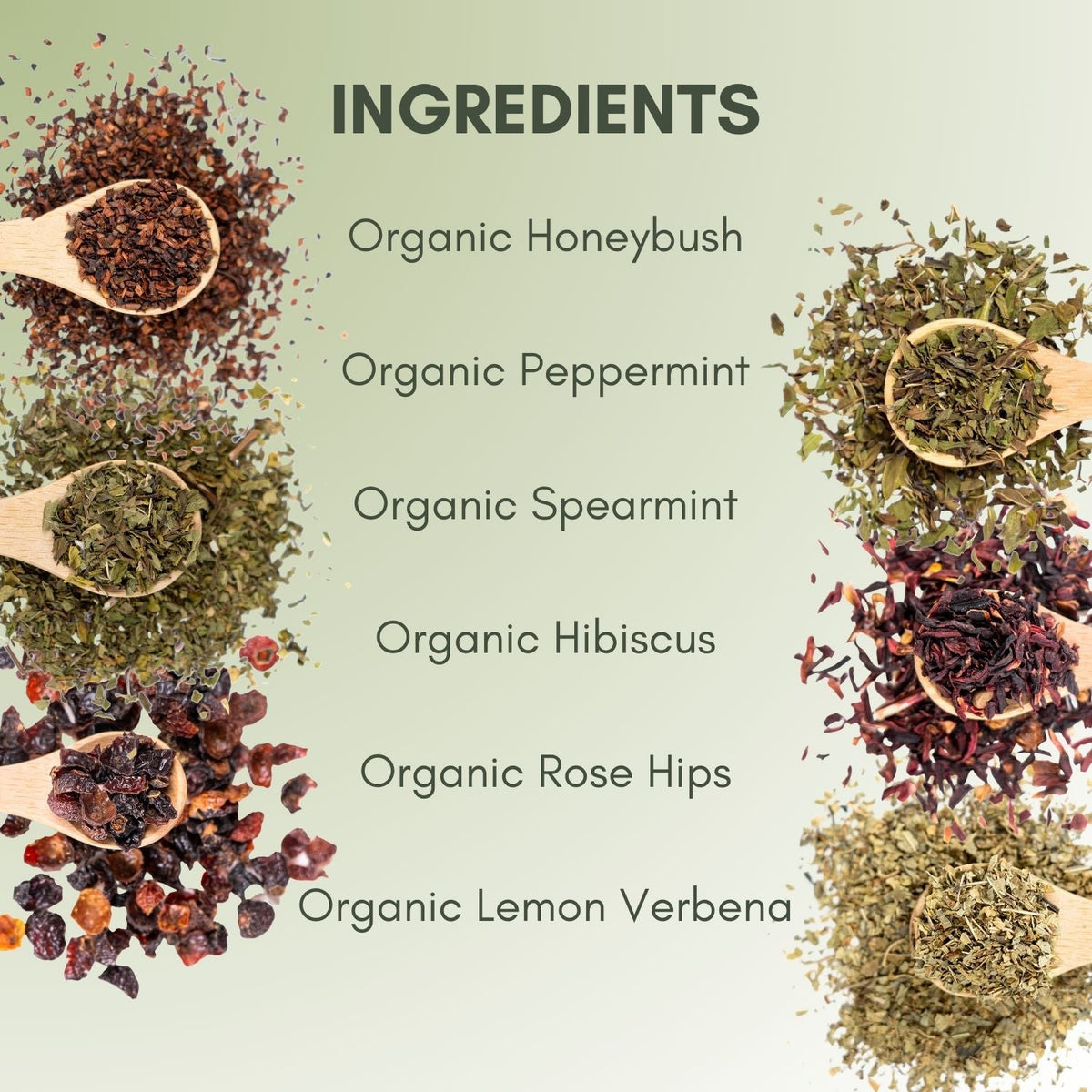 An Ingredient list for Organic Northwest Sunset Tea.