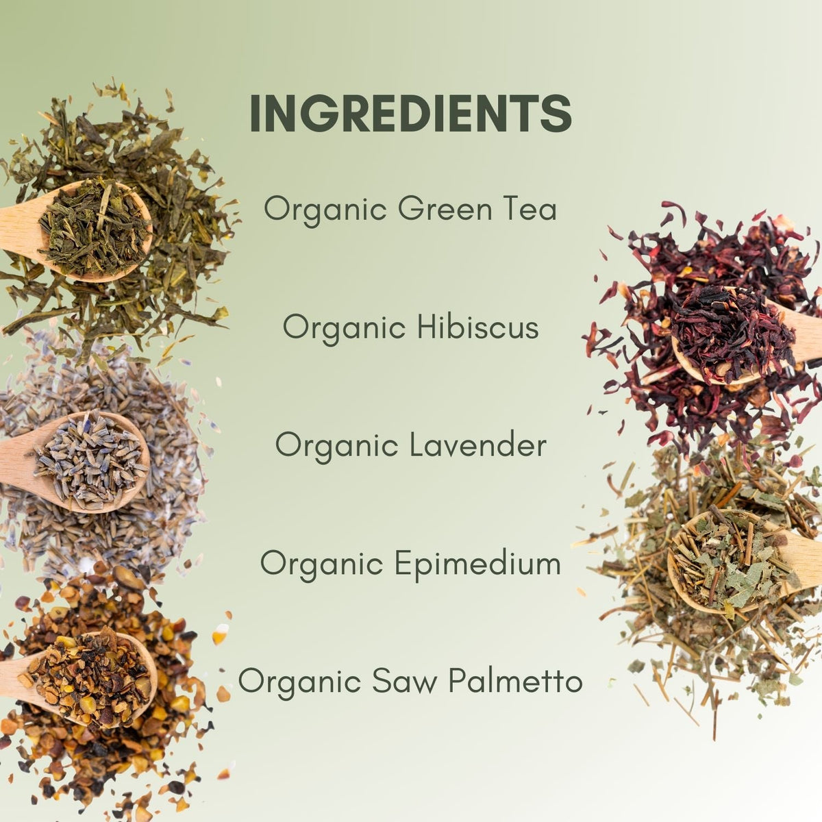 An Ingredient list for Organic Pure Seduction for Her Tea.
