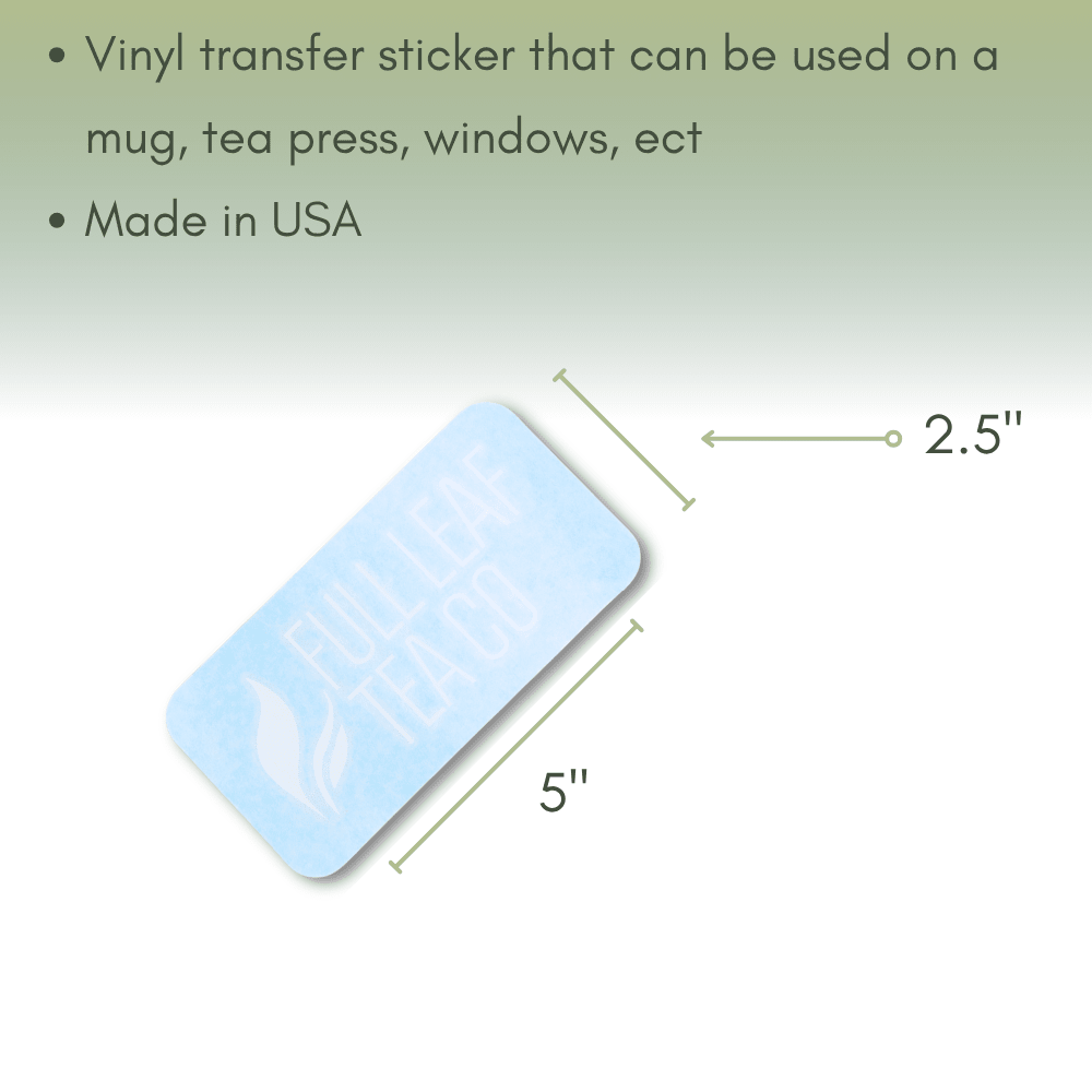 Full Leaf Tea Co. Vinyl Transfer Sticker - Accessories - Full Leaf Tea Company